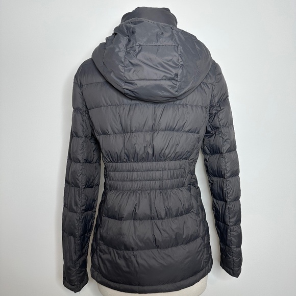 Michael Kors Gray Jacket Women's Sz S Packable Down Fill Puffer Full Zip Hooded - Picture 3 of 11